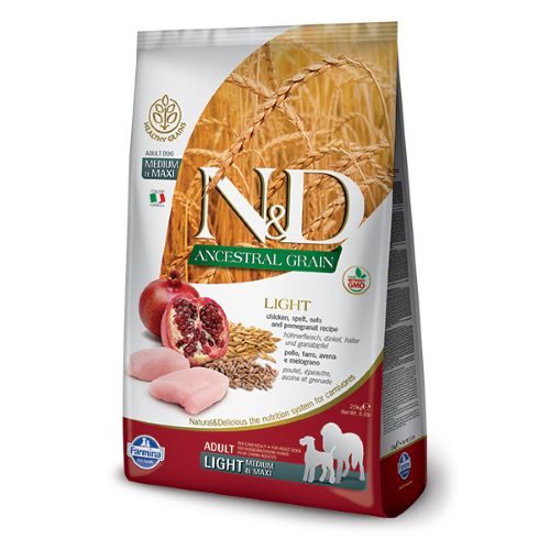 N&D Ancestral Grain Chicken & Pomegranate Light Medium & Maxi 