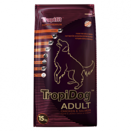 TropiDog Super Premium Adult Medium & Large Breeds – Chicken & Salmon