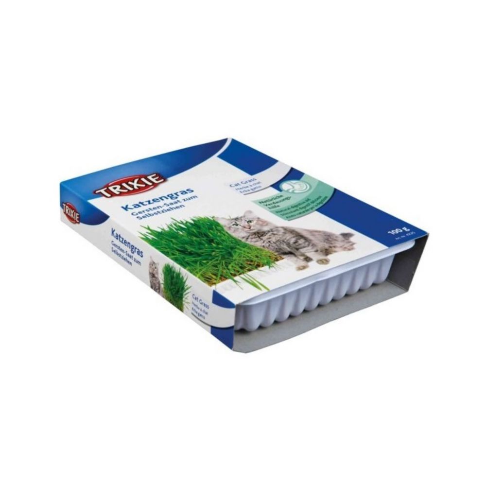 TRIXIE ΧΟΡΤΟ ΓΡΑΣΙΔΙ ΓΑΤΑΣ ΣΕ ΠΙΑΤΟ 100gr TRIXIE ΧΟΡΤΟ ΓΡΑΣΙΔΙ ΓΑΤΑΣ ΣΕ ΠΙΑΤΟ 100gr