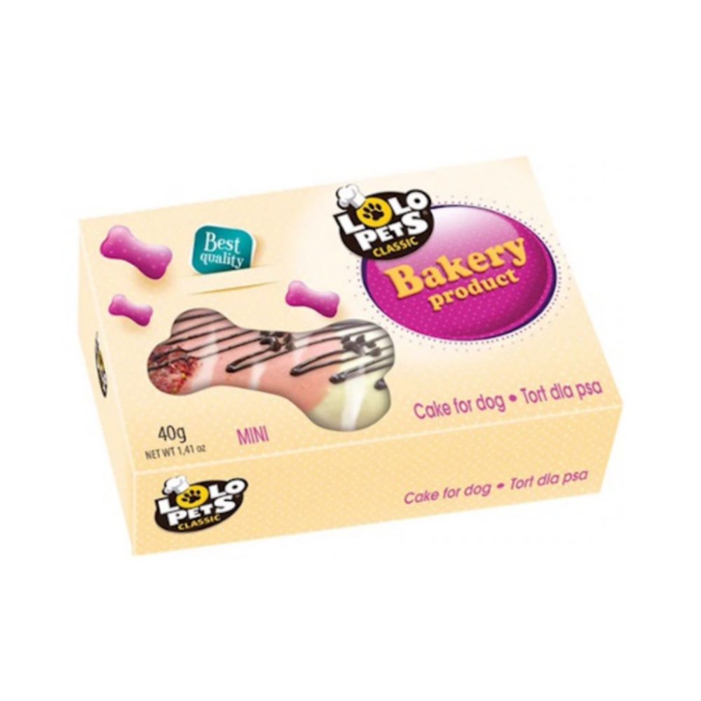 Lolo Pets ΤΟΥΡΤΑ ΓΙΑ ΣΚΥΛΟΥΣ MINI CAKE 40gr